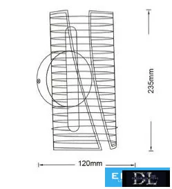 UNIVERSO Lampă de perete  6W 480lm CCT.kap IP20 Auriu 235x120mm