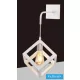 UNIVERSO Lampă de perete 1xE27 max.60w 170x170mm IP20 Alb 5 ani