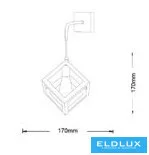 UNIVERSO Lampă de perete 1xE27 max.60w 170x170mm IP20 Alb 5 ani