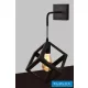UNIVERSO Lampă de perete 1xE27 max.60w 170x170mm IP20 Negru 5 ani