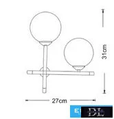 UNIVERSO Lampă de perete 2xG9 Negru 5 ani