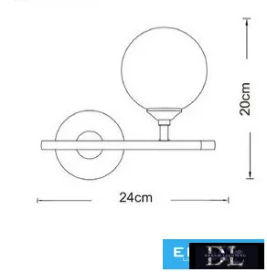 UNIVERSO Lampă de perete 1xG9 Negru 5 ani