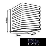 UNIVERSO Lampă de perete pentru exterior 10w 1000lm 4000k IP54 negru 110x100x110mm 3 ani