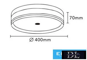 UNIVERSO Lampă de tavan 32w 3170lm CCT.kap IP20 alb D400x70mm