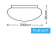 Lampă de tavan UNIVERSO 24 W 2160 lm CCT.kap ∅300×95 mm albă