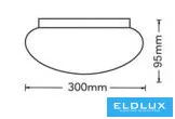 Lampă de tavan UNIVERSO 24 W 2160 lm CCT.kap ∅300×95 mm albă