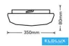 Lampă de tavan UNIVERSO 36w 3240lm CCT.kap D350x80mm IP20 alb