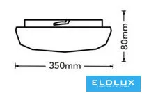Lampă de tavan UNIVERSO 36w 3240lm CCT.kap D350x80mm IP20 alb