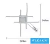 UNIVERSO Lampă de tavan 35w 2800lm  CCT.kap 640×640×95mm alb