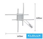 UNIVERSO Lampă de tavan 35w 2800lm  CCT.kap 640×640×95mm alb