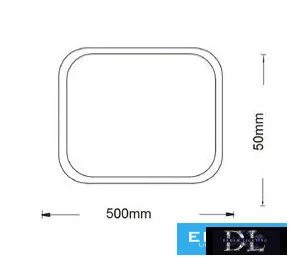 Lampă de tavan UNIVERSO 50 W 4000 lm CCT.kap IP20 alb 500x500x50 mm