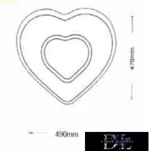 Lampă de tavan UNIVERSO 54w 4320lm 3000k 490x470mm albă