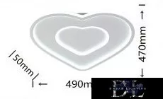 UNIVERSO Lampă de tavan 54w 4320lm 6500k 490x470mm albă
