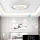 UNIVERSO Lampă de tavan din sticlă cristal 83/166w 6640/13280lm CCT IP22 ∅800mm alb