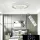 UNIVERSO Lampă de tavan din sticlă cristal 34/68w 2720/5440lm CCT IP22 ∅510mm alb