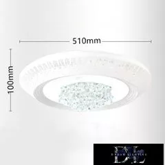 UNIVERSO Lampă de tavan din sticlă cristal 34/68w 2720/5440lm CCT IP22 ∅510mm alb