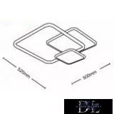 Lampă de tavan UNIVERSO 48w 3840lm 4000k 520×500mm albă