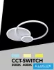 UNIVERSO Lampă de tavan 37w 2960lm CCT 550x430mm alb