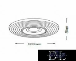 UNIVERSO Lampă de tavan 38w 3040lm 6500k 500x55mm alb