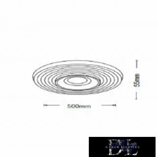 Lampă de tavan UNIVERSO 38w 3040lm 4000k 500×55mm alb