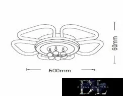 UNIVERSO Lampă de tavan 50w 4000lm 3000k D500x60mm alb