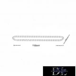 Lampă de tavan UNIVERSO 57 W 4560 lm 3000 K 1185 × 160 mm albă
