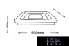 Lampă de tavan UNIVERSO 64 W 5120 lm CCT 500×470×60 mm IP20 albă