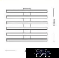 UNIVERSO Lampă de tavan 55w 4400lm 6500k 510x490mm alb