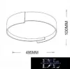 UNIVERSO Lampă de tavan 46w 3680lm 6500k 495x100mm gri/auriu