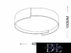 UNIVERSO Lampă de tavan 46w 3680lm 4000k 495x100mm gri/auriu