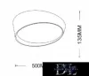Lampă de tavan UNIVERSO 46w 3680lm 4000k ∅500x135mm alb/auriu