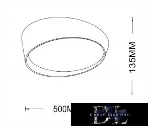 Lampă de tavan UNIVERSO 46w 3680lm 4000k ∅500x135mm alb/auriu