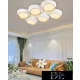 Lampă de tavan UNIVERSO 120w 9600lm 3000k 860x570x130mm alb/auriu
