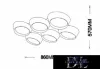 Lampă de tavan UNIVERSO 120w 9600lm 3000k 860x570x130mm alb/auriu