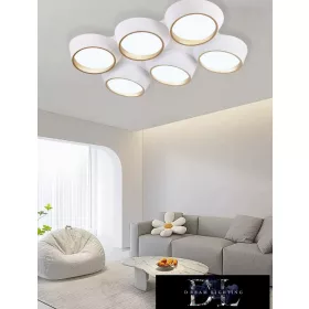   Lampă de tavan UNIVERSO 120 W 9600 lm 6500 K 860 x 570 x 130 mm alb/auriu