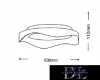 UNIVERSO Lampă de tavan 38w 3040lm CCT D500x110mm negru