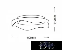 UNIVERSO Lampă de tavan 38w 3040lm CCT D500x110mm negru