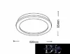 UNIVERSO Lampă de tavan 37W CCT 2960lm IP20 Alb