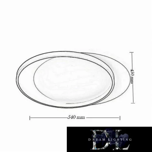 Lampă de tavan UNIVERSO 36W 2880lm CCT cu întrerupător 540x450mm IP44 alb/negru