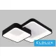 Lampă de tavan UNIVERSO 58w 4640lm CCT negru 725x590x100mm