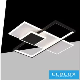   Lampă de tavan UNIVERSO 46W 3680lm CCT capacitate 570x530mm IP20 alb/negru