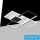 Lampă de tavan UNIVERSO 46W 3680lm CCT capacitate 570x530mm IP20 alb/negru