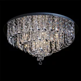   ELDLUX METEOR lampă de tavan din sticlă cristal 20×5W NW crom