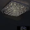 ELDLUX Lampă de tavan din sticlă cristal cromată LED 25×5W 4000k IP20 850x850x340mm