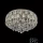 ELDLUX Lampă de tavan din sticlă cristal Crom LED 15×5W 4000k IP20 ∅650x390mm
