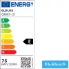 ELDLUX Lampă de tavan din sticlă cristal Crom LED 15×5W 4000k IP20 ∅650x390mm
