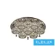 ELDLUX Lampă de tavan din sticlă cristal 63w 5040lm CCT.T IP20 D700x215mm Crom