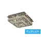 ELDLUX Lampă de tavan din sticlă cristal 54w 4320lm CCT.T IP20 500x500x275mm Crom