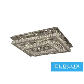   ELDLUX Lampă de tavan din sticlă cristal 84w 6720lm CCT.T IP20 900x650x275mm Crom
