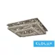 ELDLUX Lampă de tavan din sticlă cristal 84w 6720lm CCT.T IP20 900x650x275mm Crom